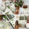 Wrapables Christmas Holiday Gift Wrap Paper Sheets Folded Flat 20L x 27W inches (12 Sheets), Green Nature